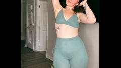 Play 18 Year Old Teen in Tight Shorts and Leggings Can't Stop Teasing