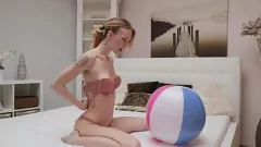 play Beachball Masturbation Fantasy - Solo Inflatable Fun